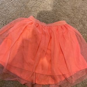 Girls coral pink tutu skirt XS 4 5 new